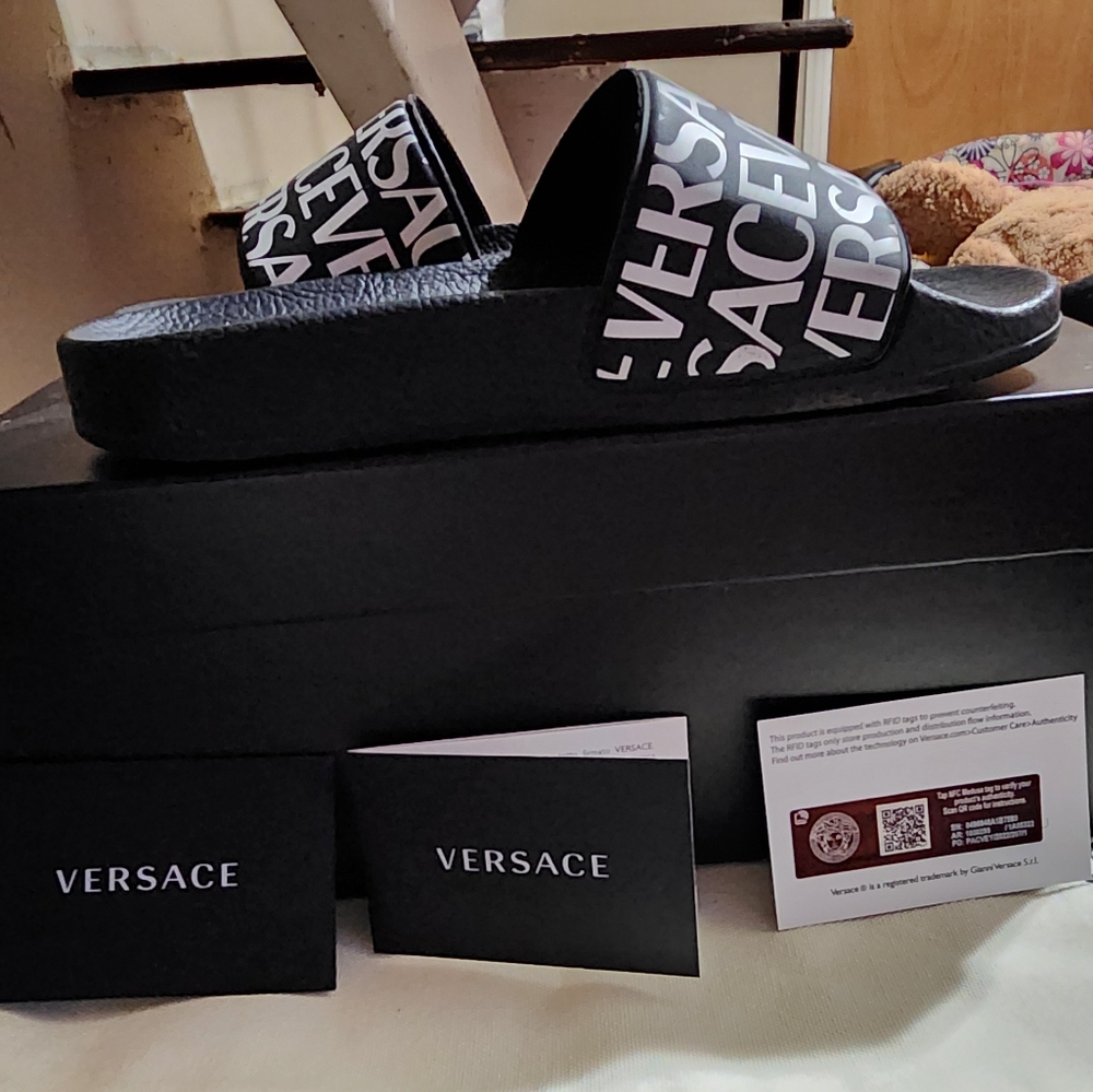 Authentic versace slides